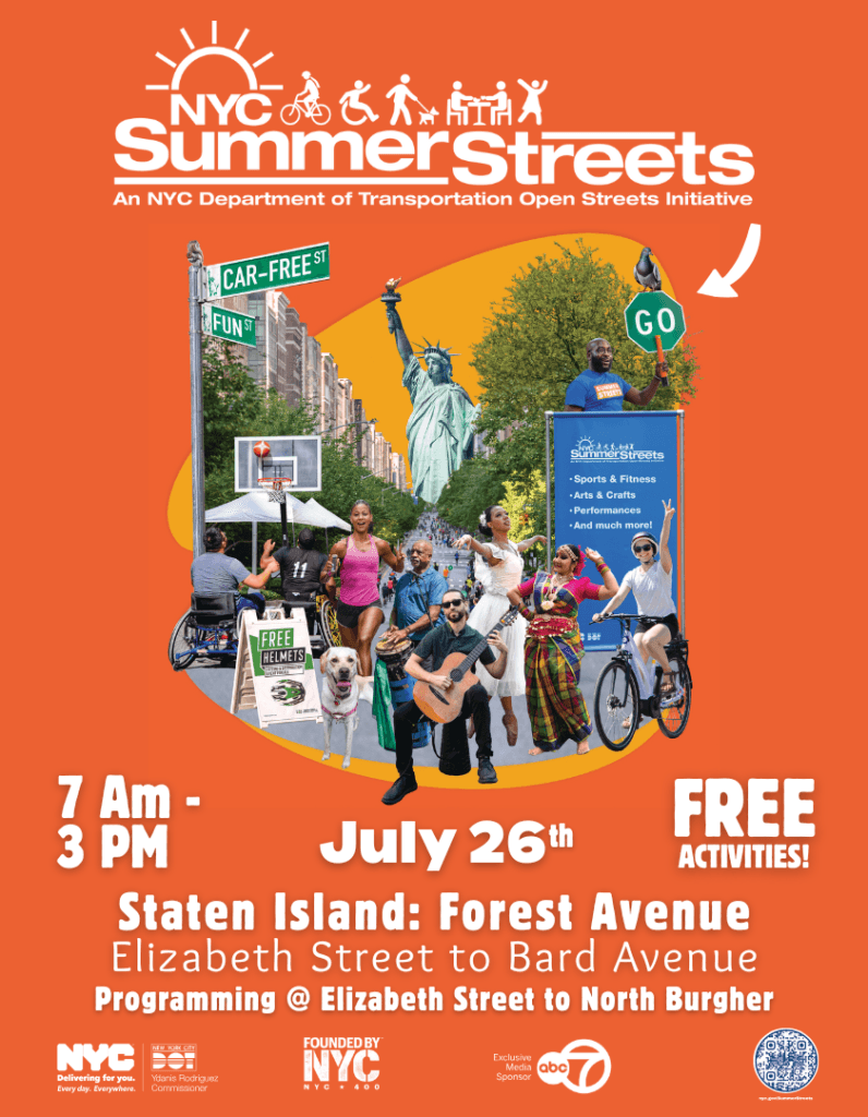 NYC Summer Streets 2025 flyer